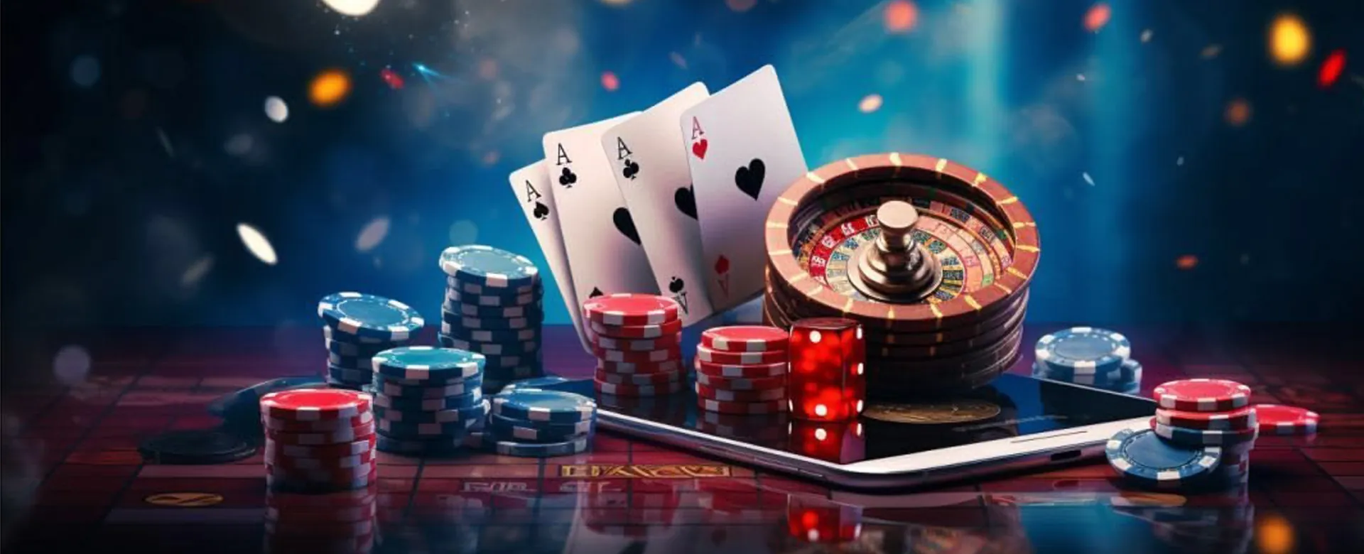 Exciting mobile casino games background